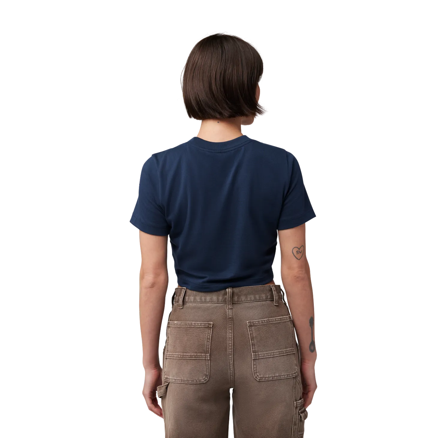 Cropped T-shirt Race Crew - Dames