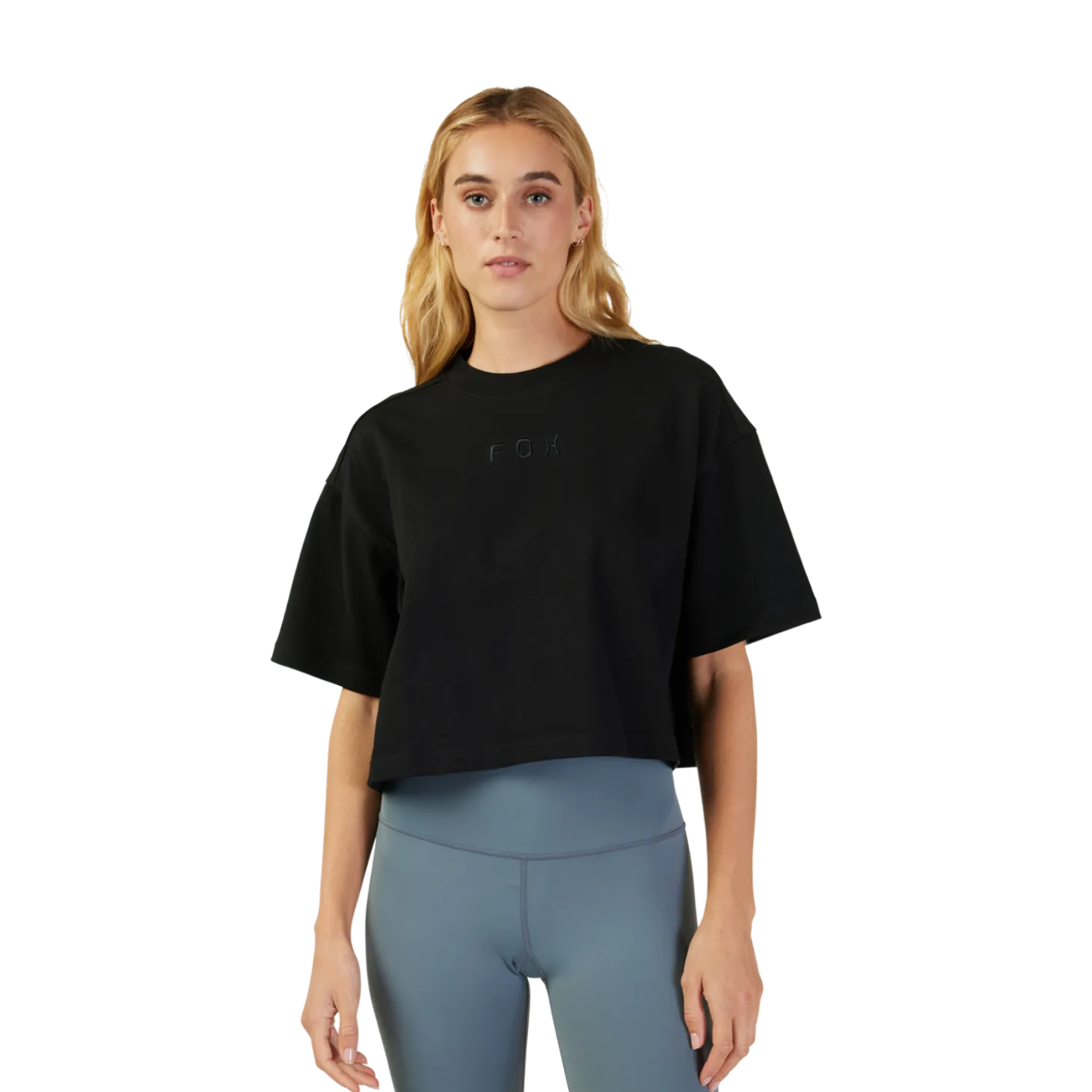 Dames-croptee Women's Wordmark Premium