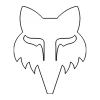 Die cut sticker Fox Head 2,5 inch