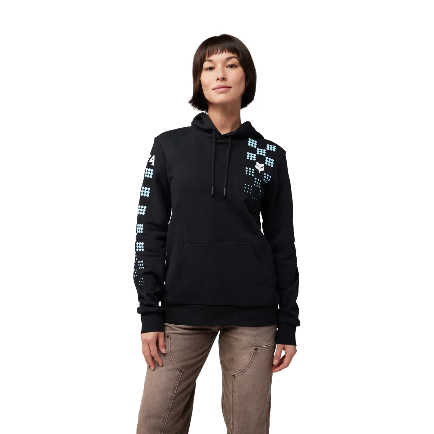 Pulloverhoodie Check It - Dames