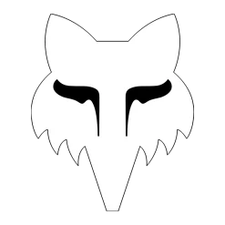 Sticker Fox Head 2,5 inch