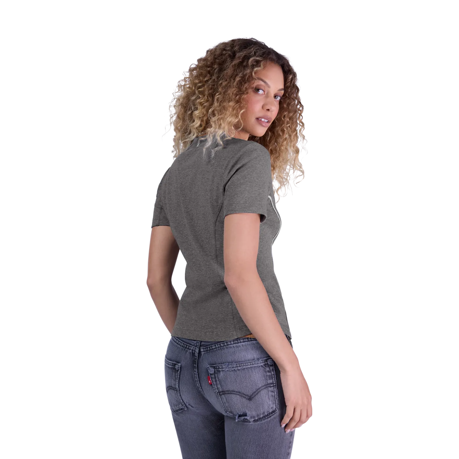 T-shirt met Moto-X pasvorm voor dames