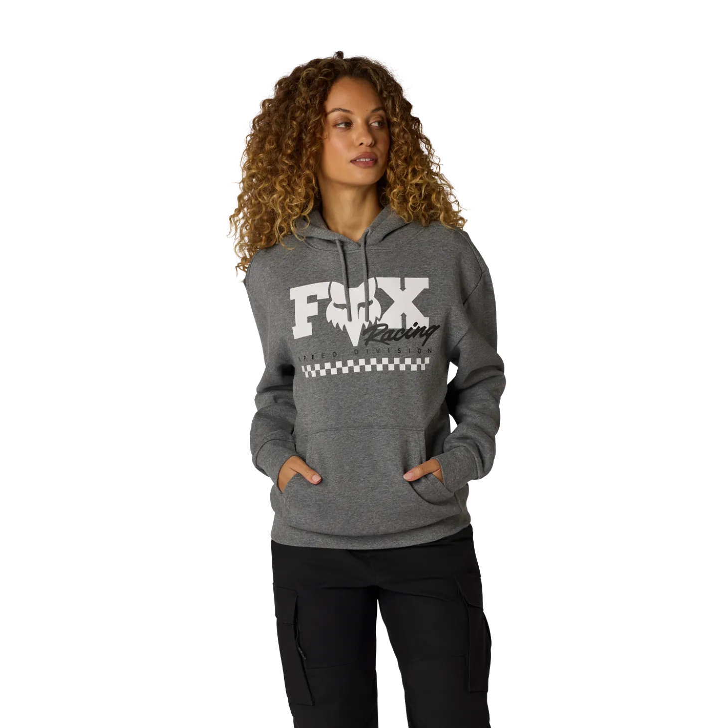 Womens Checker fleece pullover