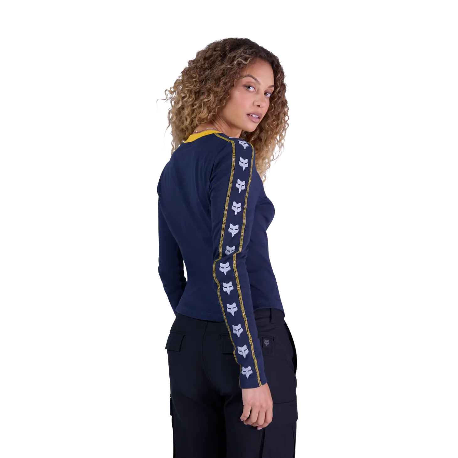 Womens Circa 74 Getailleerd T-shirt met lange mouwen