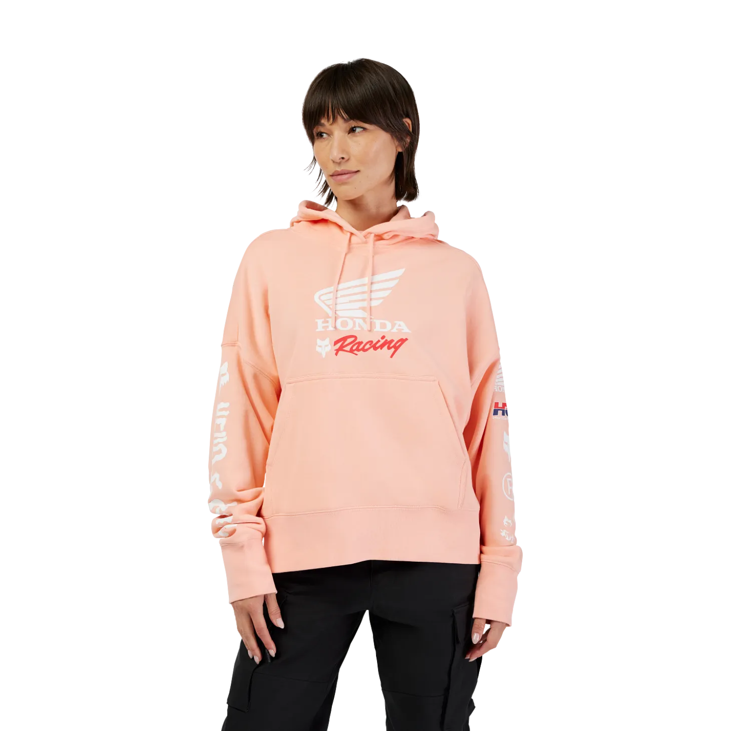 Womens Fox x Honda Oversized Pullover Hoodie