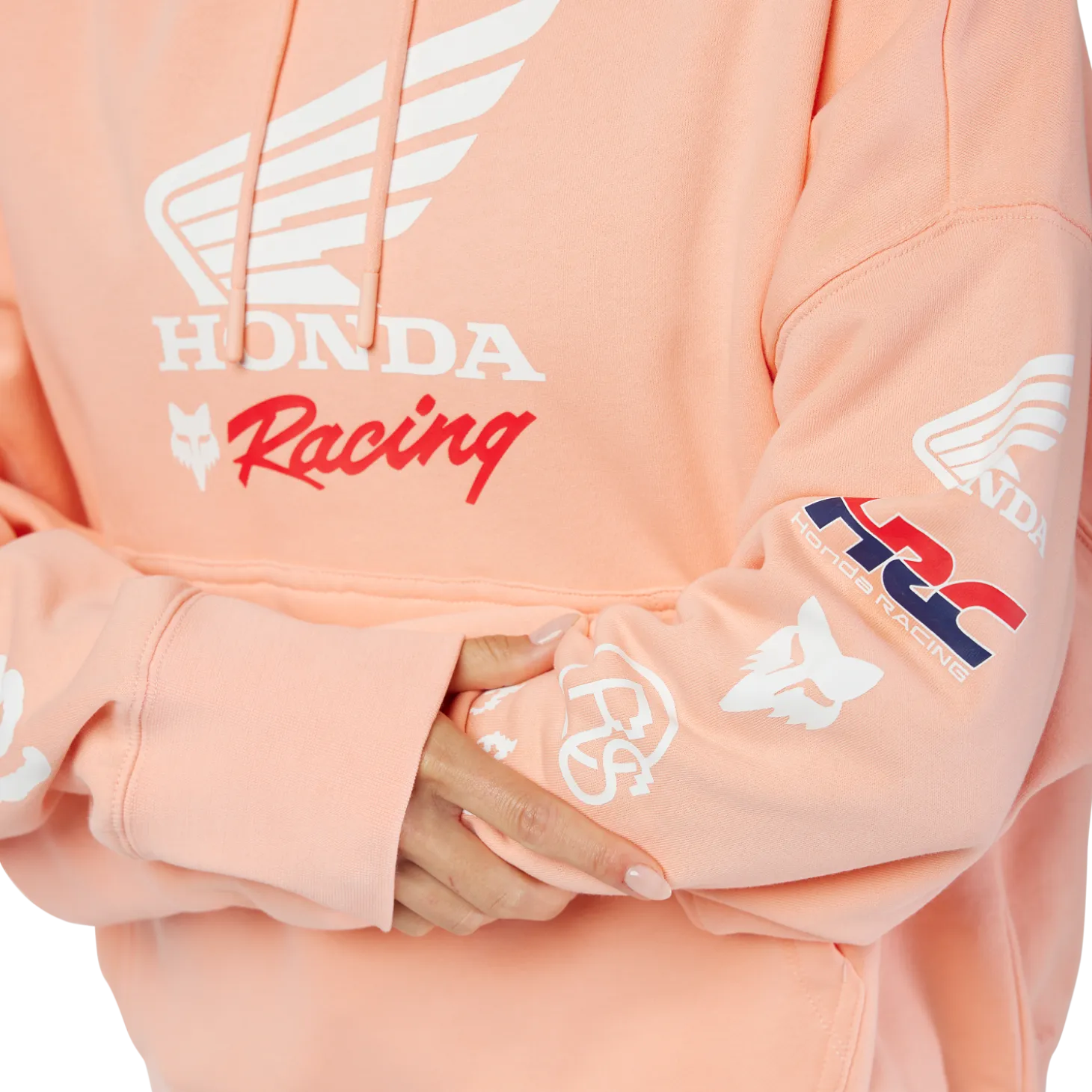 Womens Fox x Honda Oversized Pullover Hoodie